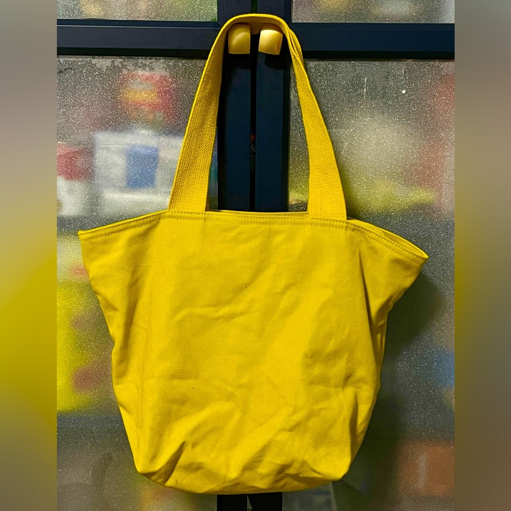 BAGGU Canvas Zip Tote - Citron NWT